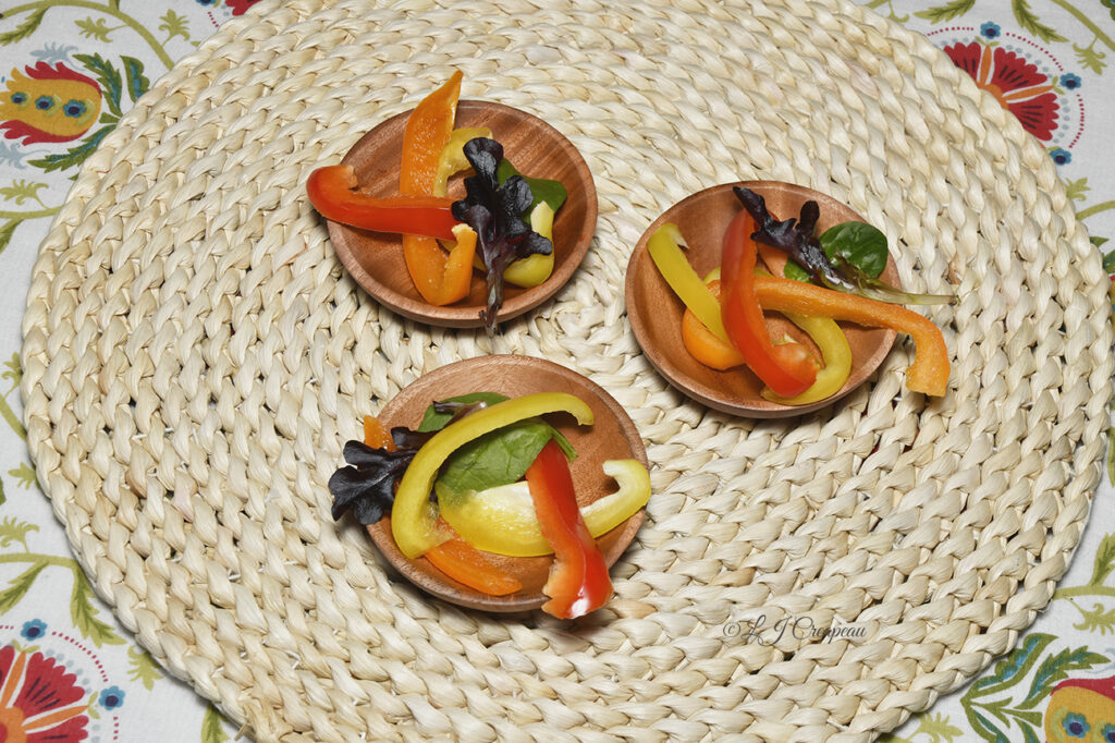 Photography session for a chef using small wooden bowls. LJ Creapeau, Master Photographer, Colorado Springs, CO