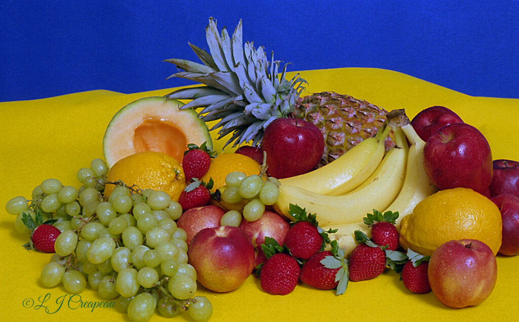 Fruit food photograph for a magazine