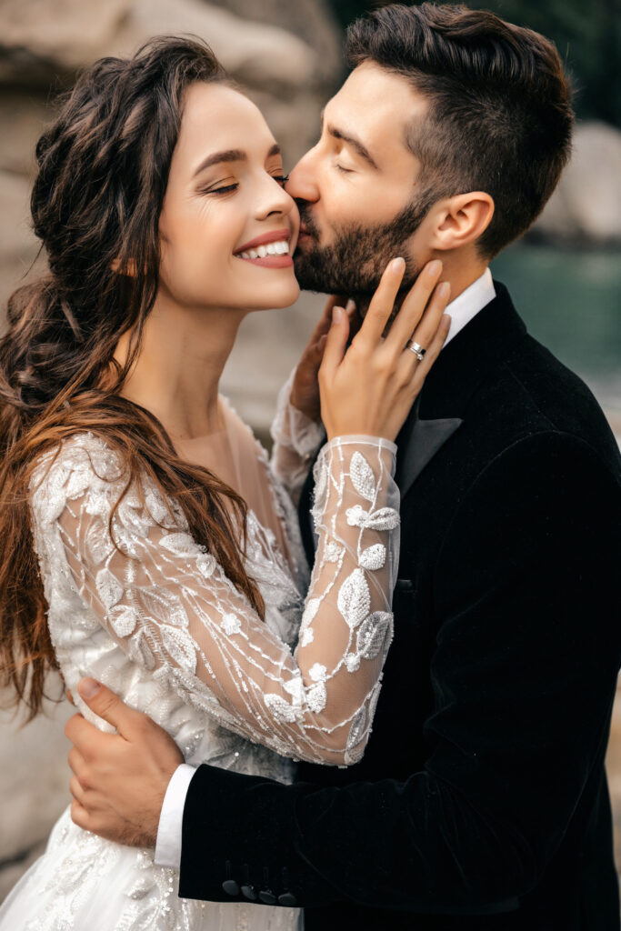 Bride and Groom moment.